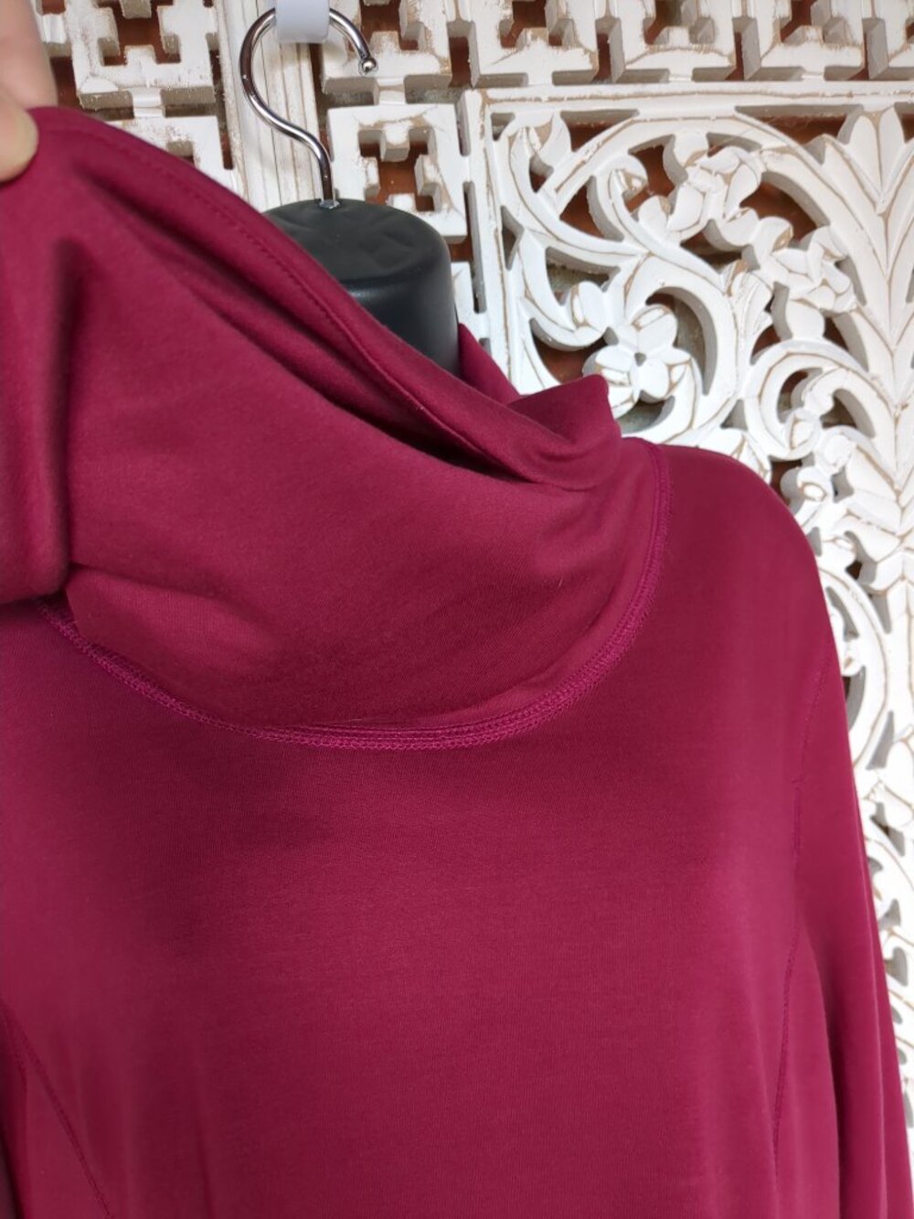 Long Sleeved Cowl Neck Tunic Top - Picture 6 of 13